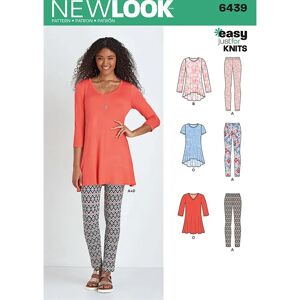 New Look Modèle 6439 - Patron de Tuniques et Leggings en Tricot New Look Modèle 6439 - Patron de Tuniques et Leggings en Tricot