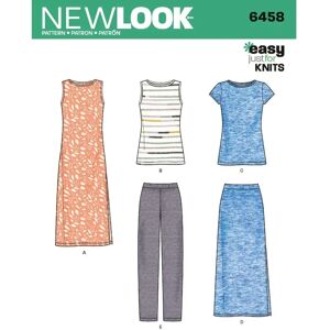 Patrón New Look 6458 - Vestido Camiseta Pantalones Falda - Patrón de ropa Patrón New Look 6458 - Vestido Camiseta Pantalones Falda - Patrón de ropa