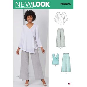 Patron de Couture New Look 6625 - Robe, Haut, Pantalon - Publicité Patron de Couture New Look 6625 - Robe, Haut, Pantalon - Publicité