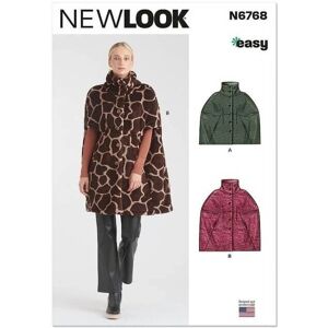 Patron de couture New Look 6768 - Robe, cape - Facile - Publicité Patron de couture New Look 6768 - Robe, cape - Facile - Publicité