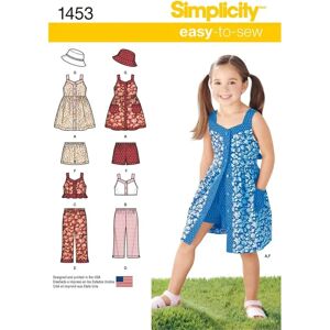 Simplicity Children's Summer Dress Sewing Pattern - 1453 Simplicity Children's Summer Dress Sewing Pattern - 1453