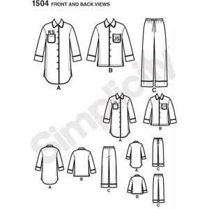 Simplicity 1504 Nightwear Pattern - Family Sewing Simplicity 1504 Nightwear Pattern - Family Sewing