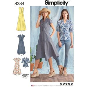 Simplicity S8384 - Pattern for Shirt Dress and Top Simplicity S8384 - Pattern for Shirt Dress and Top