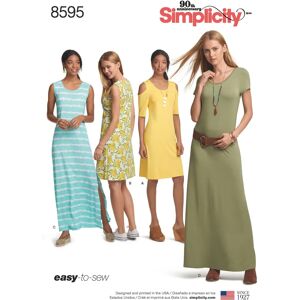 Simplicity S8595 Dress Pattern - Variations in Sleeve & Length Simplicity S8595 Dress Pattern - Variations in Sleeve & Length