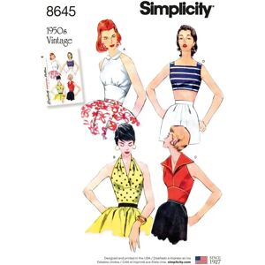 Simplicity Vintage Sewing Pattern S8645 - Dress & Tops Simplicity Vintage Sewing Pattern S8645 - Dress & Tops