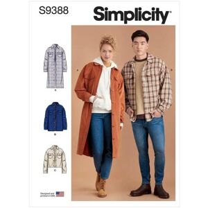 Simplicity Unisex Jacket Pattern - Sizes 38-62 Simplicity Unisex Jacket Pattern - Sizes 38-62