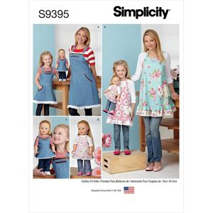Simplicity S9395 Child's Doll Apron Sewing Pattern - Sewing Pattern Simplicity S9395 Child's Doll Apron Sewing Pattern - Sewing Pattern