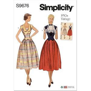Simplicity S9676 Vintage Two Piece Dress Pattern - Dress Pattern Simplicity S9676 Vintage Two Piece Dress Pattern - Dress Pattern
