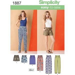 Patrón de costura Simplicity 1887 para shorts, pantalones y faldas - Patrón de costura Patrón de costura Simplicity 1887 para shorts, pantalones y faldas - Patrón de costura