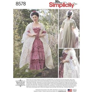 Simplicity Model 8578 - 18th Century Costume Gown Pattern Simplicity Model 8578 - 18th Century Costume Gown Pattern