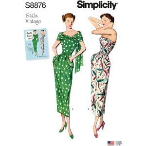 Simplicity Women's Vintage Dress Sewing Pattern - 8876 Simplicity Women's Vintage Dress Sewing Pattern - 8876