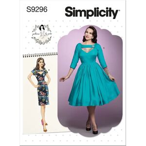 Simplicity S9296 Pattern - Fitted, Flared Dress - Sewing Pattern Simplicity S9296 Pattern - Fitted, Flared Dress - Sewing Pattern
