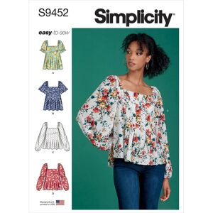 Simplicity S9452 Women's Pleated Tops Sewing Pattern - Sewing Pattern Simplicity S9452 Women's Pleated Tops Sewing Pattern - Sewing Pattern