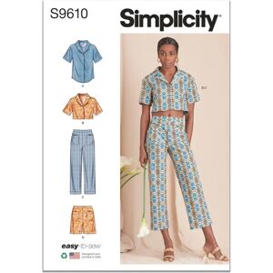 Simplicity U5 16-24 Sewing Pattern - Shirt, Pants & Shorts Simplicity U5 16-24 Sewing Pattern - Shirt, Pants & Shorts