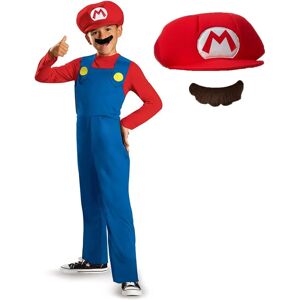 Dětský kostým Super Mario - Modrý/Červený/Zlatý - 10-12 let Dětský kostým Super Mario - Modrý/Červený/Zlatý - 10-12 let
