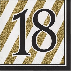Creative Party Creative Converting: Ln 12/16Ct 2P '18 Black & Gold - Serwetki na imprezę Creative Party Creative Converting: Ln 12/16Ct 2P '18 Black & Gold - Serwetki na imprezę
