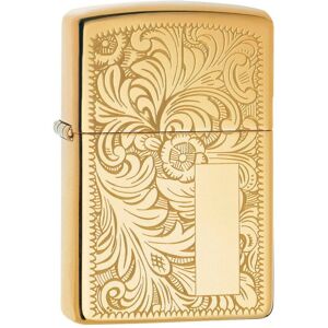 Briquet Zippo Venetian en Laiton Haute Polish - Compact, Résistant au Vent, Rechargeable - Publicité Briquet Zippo Venetian en Laiton Haute Polish - Compact, Résistant au Vent, Rechargeable - Publicité