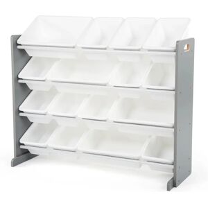 Humble Crew Gray/White Toy Storage Shelf - Toy Storage Humble Crew Gray/White Toy Storage Shelf - Toy Storage