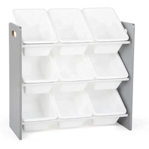 Humble Crew Child's Toy Shelf - 9 Bins - Gray/White Humble Crew Child's Toy Shelf - 9 Bins - Gray/White