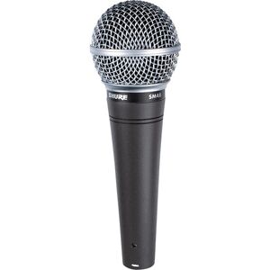 Microfone Shure SM48 - Preto, Microfone Vocal Dinâmico Cardioide Microfone Shure SM48 - Preto, Microfone Vocal Dinâmico Cardioide
