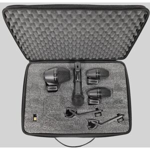Set Microfoni Shure - Modello PGADRUMKIT4 - Nero per Batteria Set Microfoni Shure - Modello PGADRUMKIT4 - Nero per Batteria