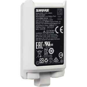 Shure SB903 Rechargeable Lithium-Ion Battery - Rechargeable Battery for SLX-D Shure SB903 Rechargeable Lithium-Ion Battery - Rechargeable Battery for SLX-D