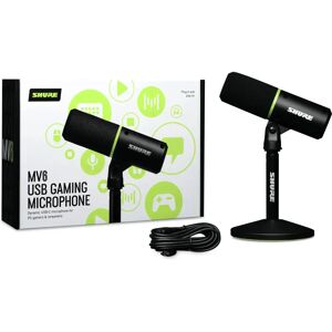 Shure MV6 Black Microphone - Dynamic USB Gaming Microphone Shure MV6 Black Microphone - Dynamic USB Gaming Microphone