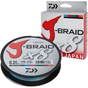 Ligne de Pêche Tressée Daiwa J-braid 8 couleurs 0.22mm 150m - Publicité Ligne de Pêche Tressée Daiwa J-braid 8 couleurs 0.22mm 150m - Publicité
