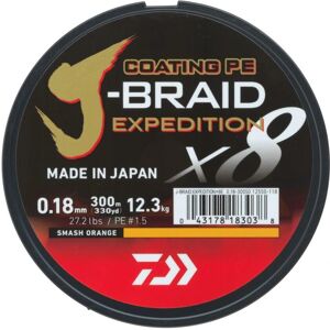 Daiwa J-Braid Expedition X8 Smash Laranja 150m - Linha trançada Daiwa J-Braid Expedition X8 Smash Laranja 150m - Linha trançada