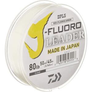 Daiwa 50 Yard Fluorocarbon J-Fluoro Fishing Leader - Clear 80 lb. Test Daiwa 50 Yard Fluorocarbon J-Fluoro Fishing Leader - Clear 80 lb. Test