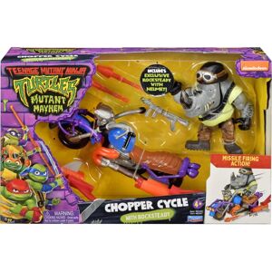 Playmates Teenage Mutant Ninja Turtles Mutant Mayhem Chopper Cycle avec Rocksteady Playmates Teenage Mutant Ninja Turtles Mutant Mayhem Chopper Cycle avec Rocksteady