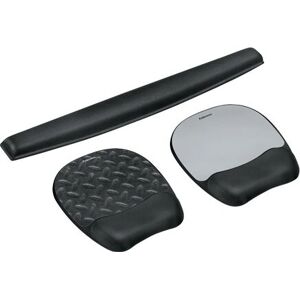 Tapis de souris Fellowes 9176001 - Gel, Noir, Ergonomique - Publicité Tapis de souris Fellowes 9176001 - Gel, Noir, Ergonomique - Publicité