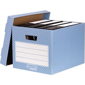 Fellowes 4481901 Storage Box - Rectangular, Blue, 4 Pack Fellowes 4481901 Storage Box - Rectangular, Blue, 4 Pack