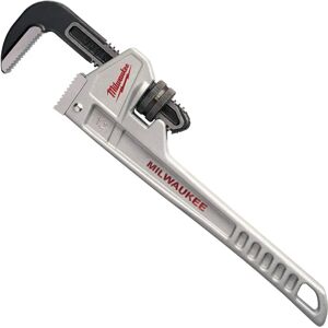 Milwaukee 48 22 7212 Aluminium Pipe Wrench - 12 Inch - Red/Black/Silver Milwaukee 48 22 7212 Aluminium Pipe Wrench - 12 Inch - Red/Black/Silver