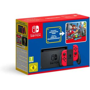 Nintendo Switch Red + Super Mario Odyssey - Game Console Nintendo Switch Red + Super Mario Odyssey - Game Console