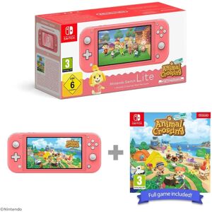 Nintendo Switch Lite Coral - Portable Console with Animal Crossing Nintendo Switch Lite Coral - Portable Console with Animal Crossing
