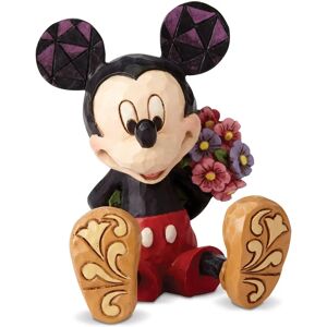 Jim Shore Mickey Mouse with Flowers Mini Figurine - Miniature Disney Collectible Jim Shore Mickey Mouse with Flowers Mini Figurine - Miniature Disney Collectible