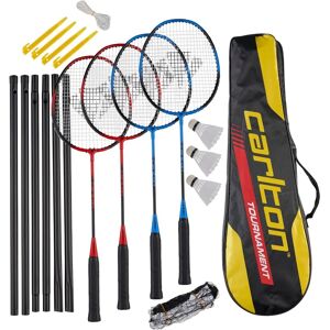 Carlton Turnier 4-Spieler Badminton-Set mit Netz & Federn Carlton Turnier 4-Spieler Badminton-Set mit Netz & Federn