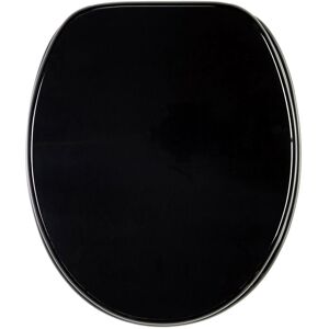 Cuvette WC Sanilo - Modèle B:37,7cm L:47cm - Fermeture douce, noir - Publicité Cuvette WC Sanilo - Modèle B:37,7cm L:47cm - Fermeture douce, noir - Publicité