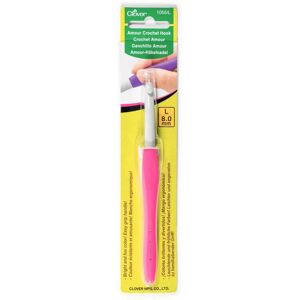 Clover 1055/L Amour Sticks för virkning Storlek L/8.0mm - Virknål Clover 1055/L Amour Sticks för virkning Storlek L/8.0mm - Virknål