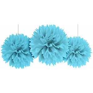 Amscan International Turkise Pom Poms - Feestdecoraties Amscan International Turkise Pom Poms - Feestdecoraties