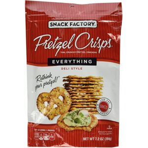 Snack Factory Pretzel Crisp Everything - 7.2 Oz Pack of 12 Snack Factory Pretzel Crisp Everything - 7.2 Oz Pack of 12