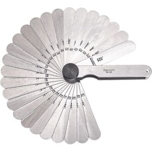 Starrett 66 Feeler Gauge Set - 26 Piece, 0.0015-0.025in Starrett 66 Feeler Gauge Set - 26 Piece, 0.0015-0.025in