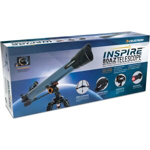 Télescope Refracteur Inspire 80AZ de Celestron - Bleu - Publicité Télescope Refracteur Inspire 80AZ de Celestron - Bleu - Publicité