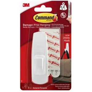 3M 17003 White Heavy Duty Utility Hook - Hook 3M 17003 White Heavy Duty Utility Hook - Hook