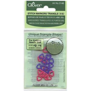 Clover Triangular Stitch Markers - Set of 24 for US sizes 0-4 Clover Triangular Stitch Markers - Set of 24 for US sizes 0-4