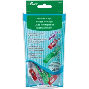 Clover Wonder Clips Assortment - 26 Pieces - Fabric Holders Clover Wonder Clips Assortment - 26 Pieces - Fabric Holders