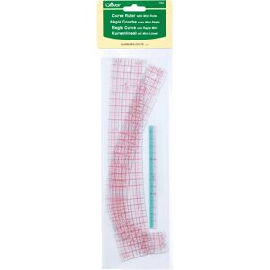 Clover Flexible Sewing Rulers Kit - Transparent - Measuring Tools Clover Flexible Sewing Rulers Kit - Transparent - Measuring Tools
