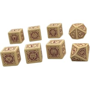 Set kostek Witcher z tmavého mahagonu - RPG příslušenství Set kostek Witcher z tmavého mahagonu - RPG příslušenství