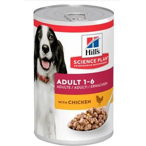 Hill's Science Plan Adult Dog Food - Chicken - Wet Food - 370g x 12 Hill's Science Plan Adult Dog Food - Chicken - Wet Food - 370g x 12